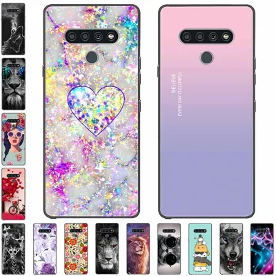 For LG K41s k51s Case Silicone Soft Fashion Animal Back Cover for LG Q70 Q60 Case Protector on for