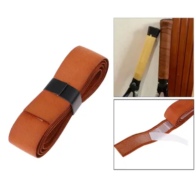 Tennis Badminton Racket Overgrips for Anti- and Absorbent Leather Grip, Brown