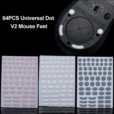 TBTL V2 Universal Dots Arc Edge Mouse Feet For G Pro X Superlight Starlight 12 Ul2 Smooth Thickened