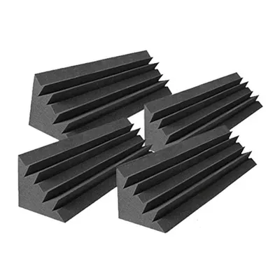 4 Pcs Acoustic Panels Studio Acoustic Soundproof Foam,Sound Treatment Bass Trap Corner,Sound Panels