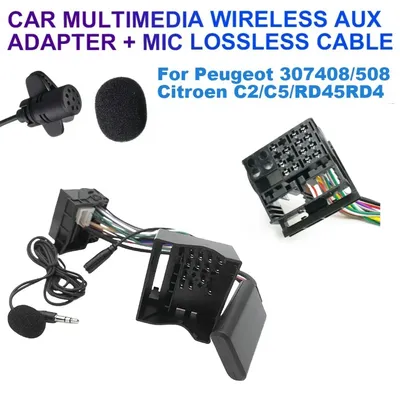 For Peugeot 207 307 407 308 For Citroen C2 C3 RD4 12Pin Bluetooth-Compatible Module Wireless Radio