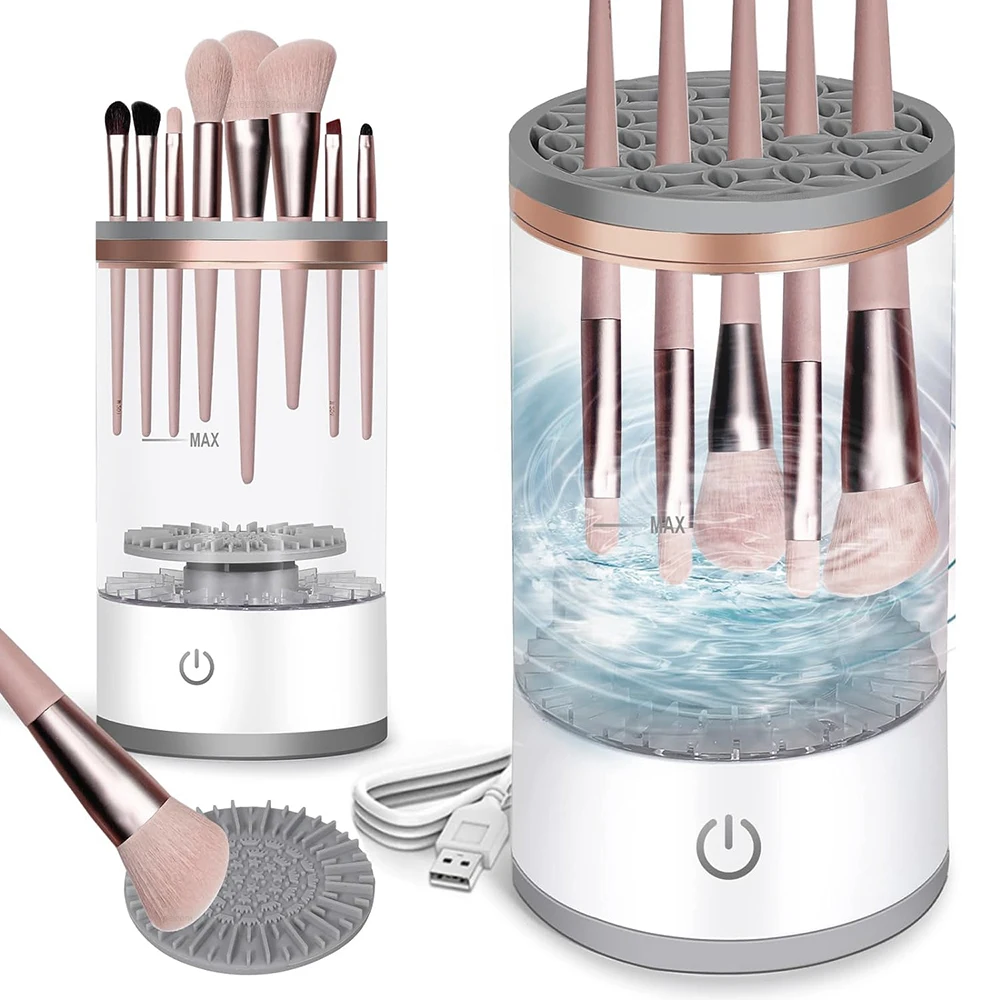 New Makeup Brush Cleaner Automatic Rotating Makeup Brush Cleaner Electric Cosmetic Makeup Brush Rotary Washing Machine