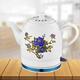 LNJZMDSS Ceramic Electric Kettle Electric Ceramic Cordless Blue And White Porcelain Kettle Quickly Boils Water for Tea, Coffee, Soup And Oatmeal,003