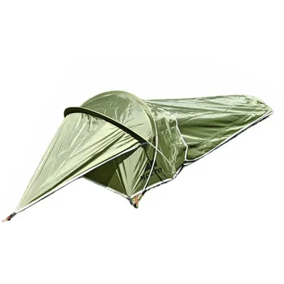 Ultralight Single Person Bivy Tent Waterproof 1 Man Tent for Outdoor Camping Hiking Backpacking Traveling Tent Camp Accessories