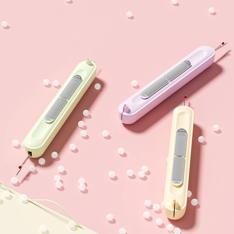 Einfädeln, Nadeleinfädler, ältere Menschen, Handnähen, Spezialwerkzeuge für den Heimgebrauch, multifunktionaler Picking-Fadenentferner Image