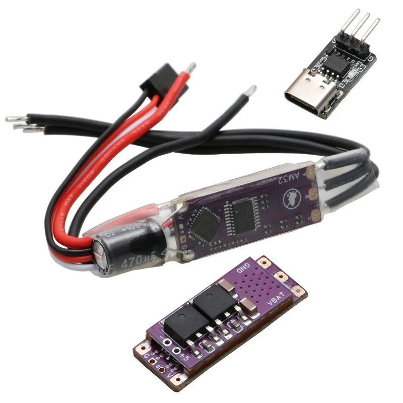 AM32 2-4S 40A ESC 32-bit Bürstenlosen Geschwindigkeit Controller On-board 5V2A BEC Modul für Drone 1/18 1/24 SCX24 RC Crawler Auto 1/16 Tank