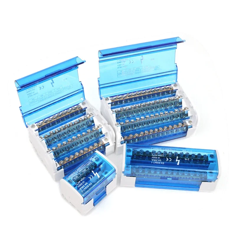 DIN-Schienenklemmenblock UK125A Verteilerkasten UKK 1 In 2 In Mehrere Ausgänge Strom Universaldraht Elektrischer Anschluss Anschlussdose Image