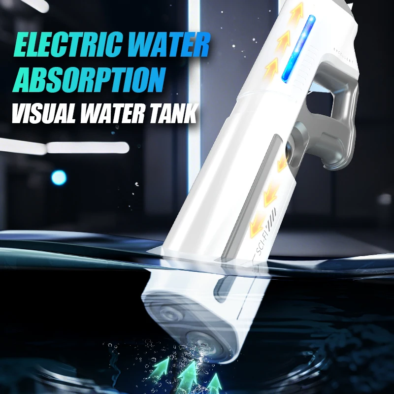 Elektrische Wasser Pistolen Für Erwachsene Leistungsstarke Spritzen Automatische Wasser Saug Wasser Blasters Sommer Outdoor Strand Spielzeug Für jungen Kind Geschenk Image