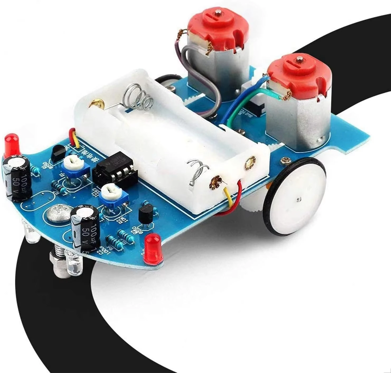 Praxis Löten Lernen Elektronik Kit Smart Car Löten Projekt Kits Linie Folgen Roboter Anfänger DIY Elektronik Image