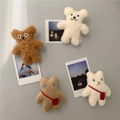 1 Stück 3d Kühlschrank Aufkleber Bär Plüschtiere Kühlschrank Magnet Aufkleber Kawaii Kühlschrank Magnet Küche Dekoration Image