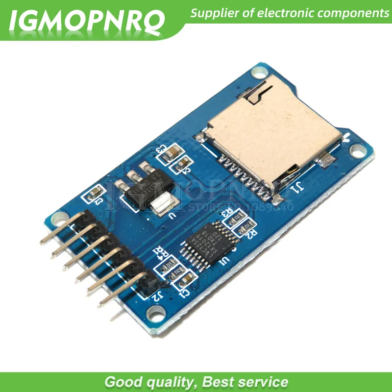 5 stücke karte mini tf kartenleser modul spi schnitts tellen mit ebene konverter chip für arduino Image