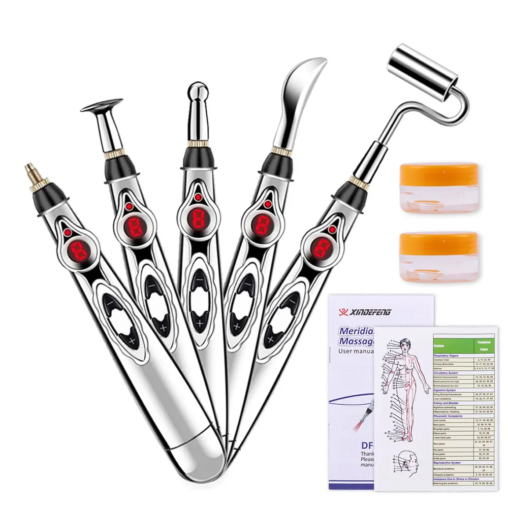 Laser Punkt Massage Stift Sonde Energie Entlang Meridian Stift Elektronische Akupunktur Stift Punktion Nadel Physiotherapie Schmerzen Relief Image