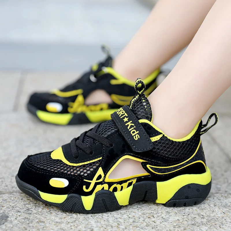 Kinder Sommerschuhe Kinder Sandalen Atmungsaktive Jungen Sandalen Weiche Kinderschuhe Outdoor Schutz Zehen Strand Sandale Wasserschuhe Image