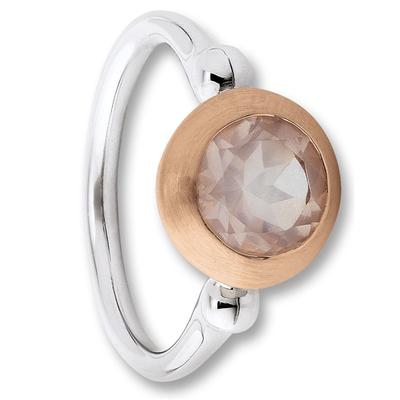 Silberring ONE ELEMENT "Rosenquarz Ring aus 925 Silber" Gr. 58, silber, Fingerringe, Damen, 58, Silber 925 (Sterlingsilber), Damen Silber Schmuck Image