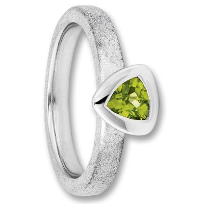 Silberring ONE ELEMENT "Peridot Ring aus 925 Silber" Gr. 56, silber, Fingerringe, Damen, 56, Silber 925 (Sterlingsilber), Damen Silber Schmuck Image