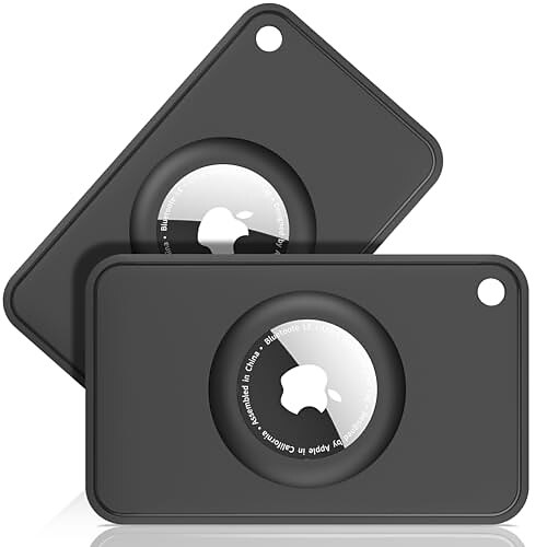 für Airtag-Geldbörsenhalter, flexible, schlanke Airtag-Geldbörsenkarte aus Silikon – ultradünne Airtag-Hülle – Geldbörsen-Airtag-Halter bleibt versteckt für Geldbörsen, Handtaschen, Rucksäcke, Geldbörsen und Clutches Image