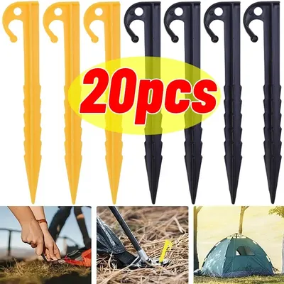 20/10pcs Tent Pegs Outdoor Travel Beach Mat Camping Fixed Pegs Fixed Nails Pegs Stakes Nails