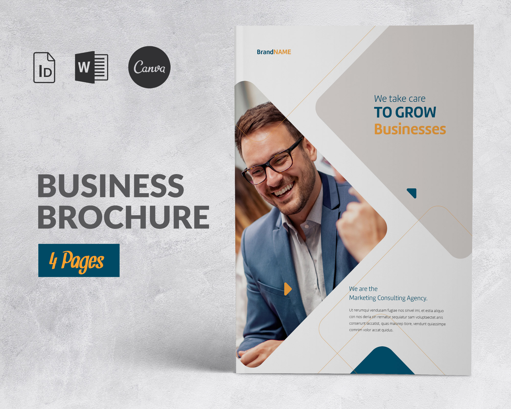 Modello di brochure aziendale Canva, Brochure bifold aziendale, Modello di brochure aziendale, Presentazione aziendale Indesign, Volantino aziendale W