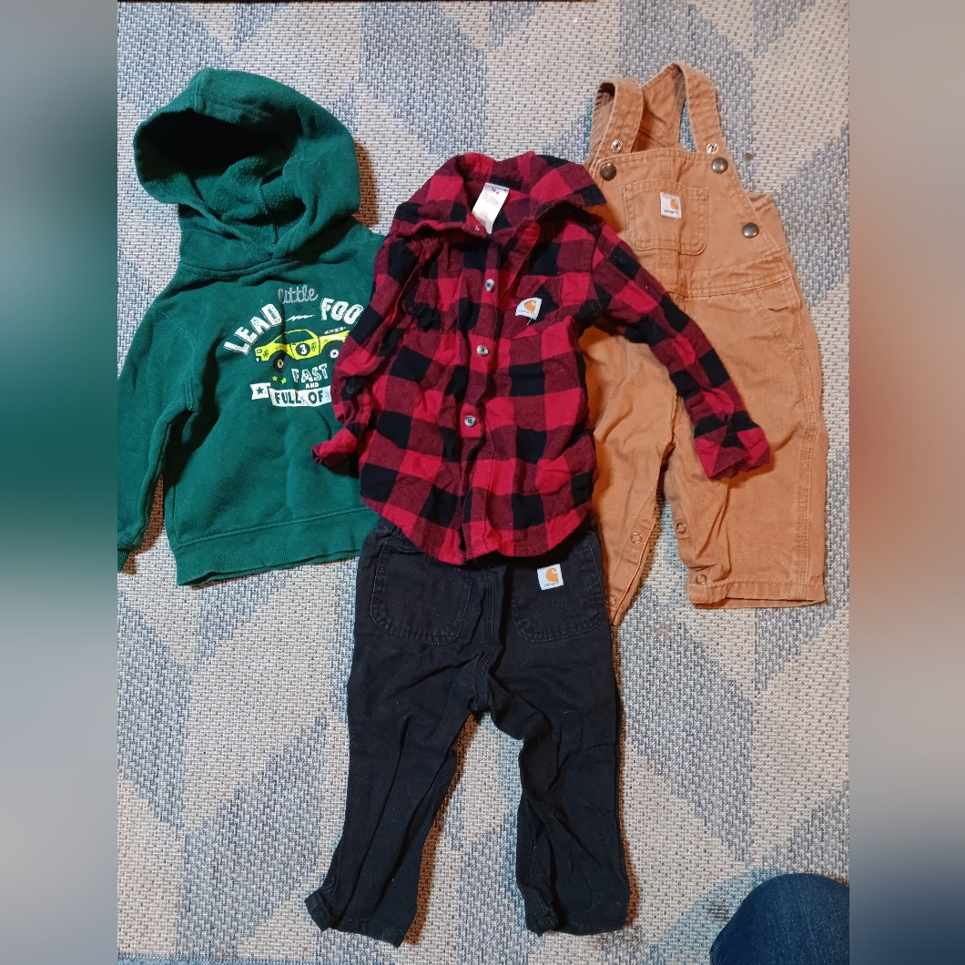 Carhartt Shirts & Tops | Infant/Toddler Clothes | Color: Black/Green | Size: 12-18mb