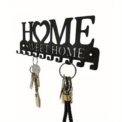 TEMU 1pc Key Holder For Wall Mount Sweet Home Organizer Decorative, Metal Hanger For Front Door, Bedroom, , Work, Car, Vehicle Keys Vintage Decor Wall Decor, Aesthetic Room Decor