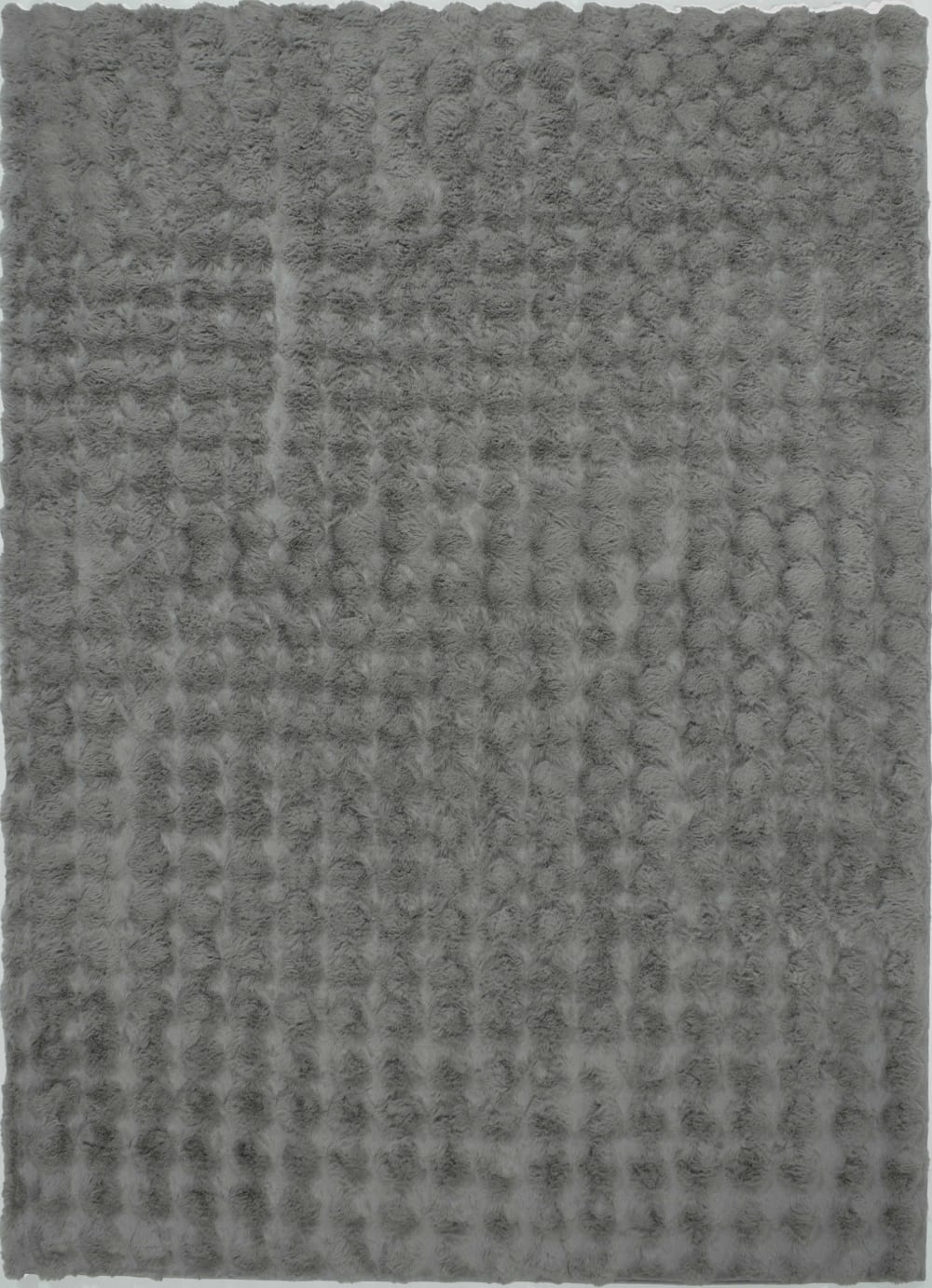 Tappeto morbido antracite effetto bolle - 160x230