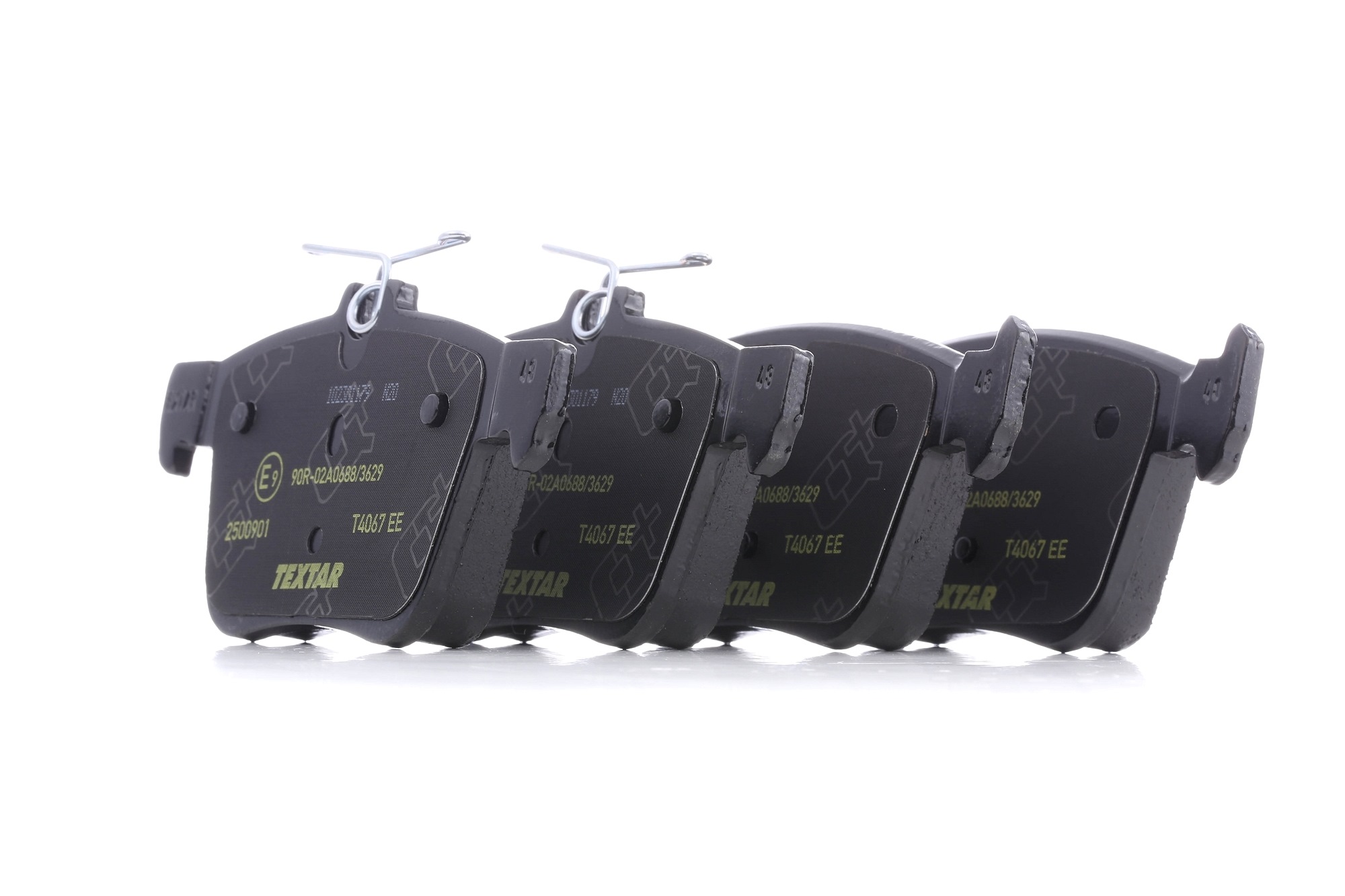 TEXTAR Bremsbelagsatz VW,AUDI,SKODA 2500901 3Q0698451H,5QD698451A,3Q0698451F 5G0698451,L5QD698451A,3Q0698451D,3Q0698451M,3Q0698451P,3QD698451 Image