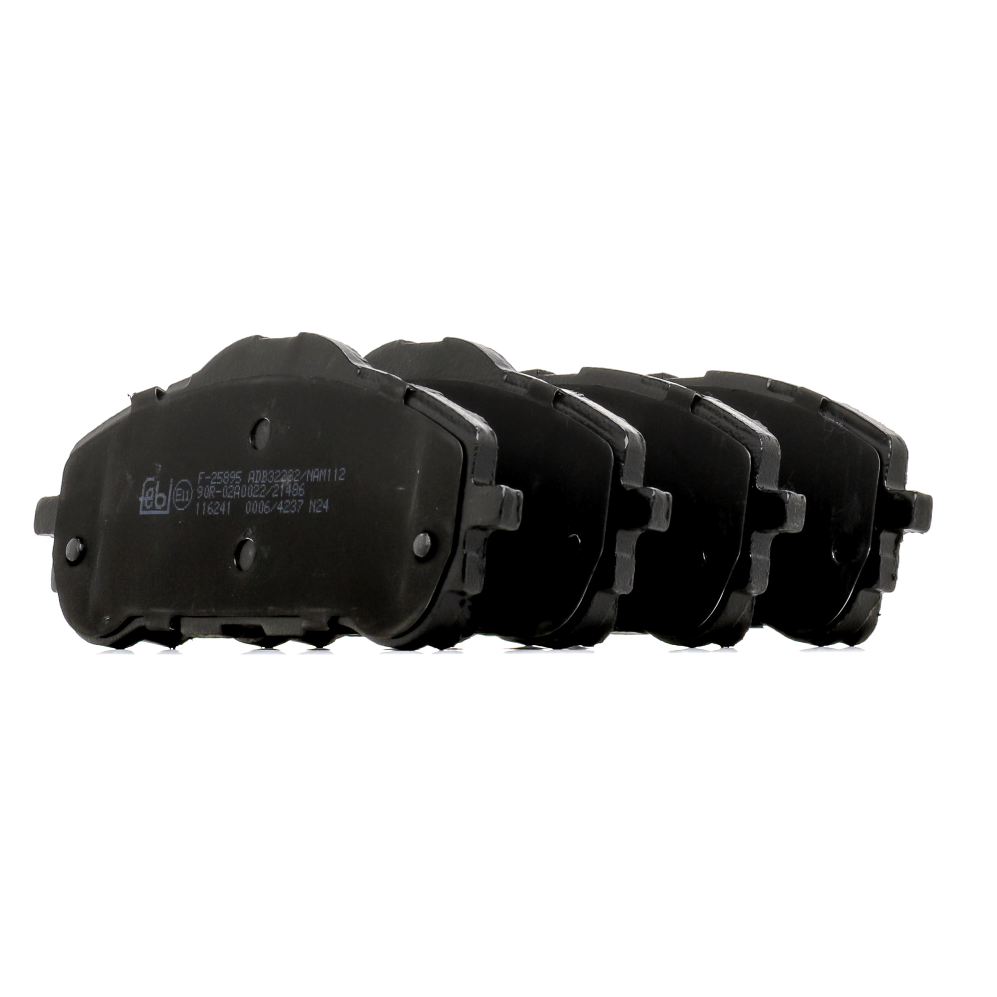 FEBI BILSTEIN Bremsbelagsatz OPEL,TOYOTA,PEUGEOT 116241 1610428780,1678168180,1619790980 1647860280,SU001B2505 Image