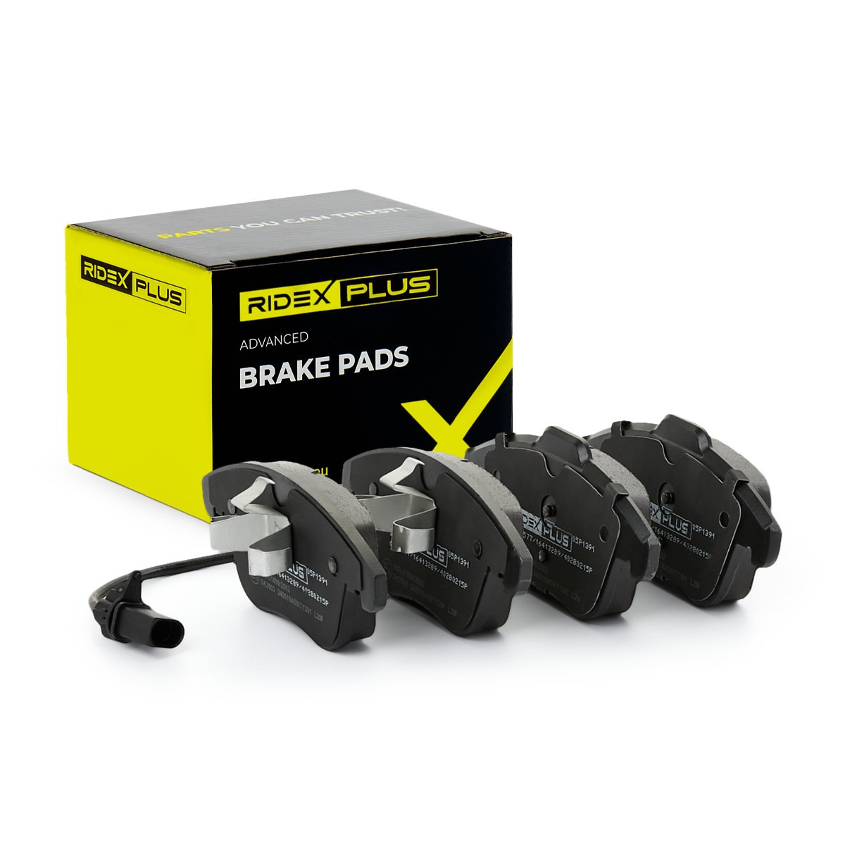 RIDEX PLUS Bremsbelagsatz AUDI 402B0215P L8K0698151F,8K0098301F,8K0698151A 8K0698151F,8K0698151P,L8K0698151A Image