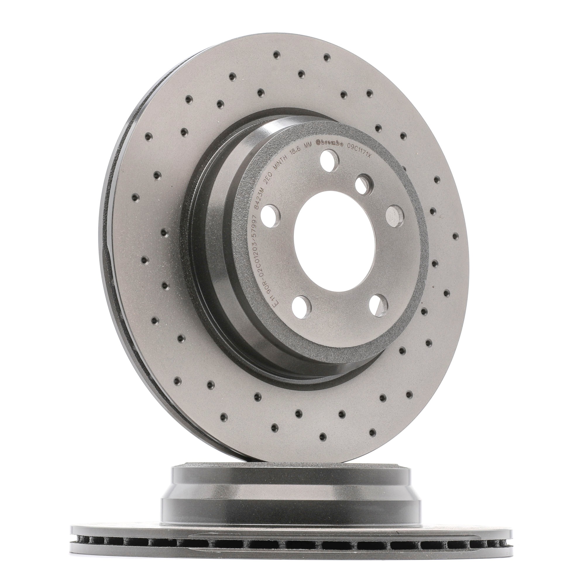 BREMBO Bremsscheibe BMW 09.C117.1X 34216792233,34216864899 Bremsscheiben,Scheibenbremsen Image