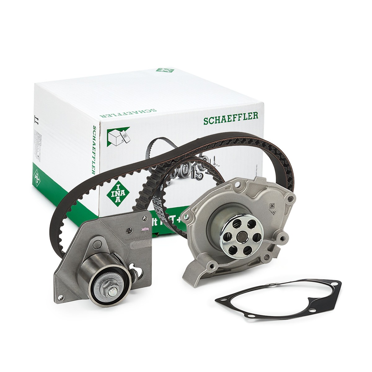 INA Wasserpumpe + Zahnriemensatz RENAULT,NISSAN,SUZUKI 530 0442 30 7701479114,8200071267,8200087378 Wasserpumpe + Zahnriemenkit 8200251983,1276067JG1 Image