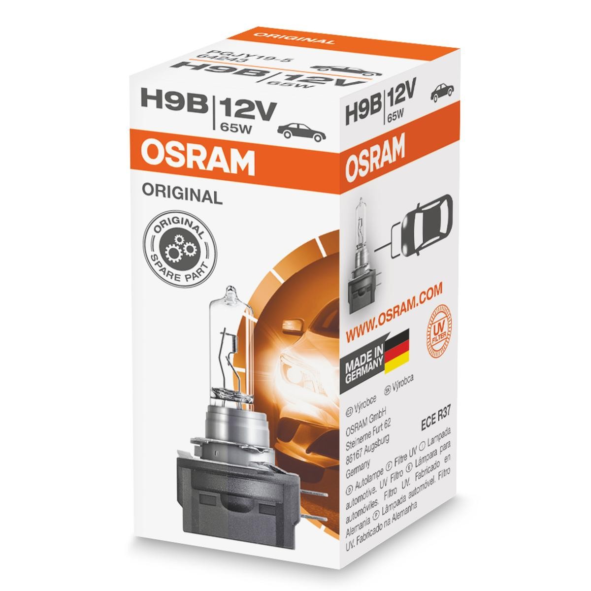 OSRAM Glühlampe, Fernscheinwerfer OPEL,VAUXHALL 64243 Image