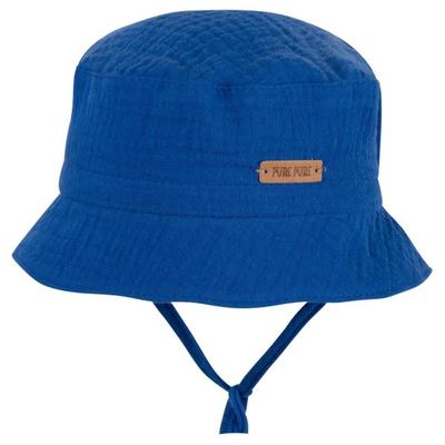 Pure Pure - Kid's Binde-Hut Mull - Hut Gr 47 cm blau Image