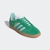 Sneaker ADIDAS ORIGINALS "GAZELLE", Gr. 39, grün (grün, semi flash aqua, gold metallic), Leder, Synthetik, sportlich, Schuhe Sneaker low Retrosneaker Skaterschuh
