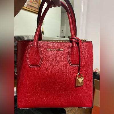 Michael Kors Bags | Dark Red Bag Authentic Real Mk Bag | Color: Red | Size: Small Bag