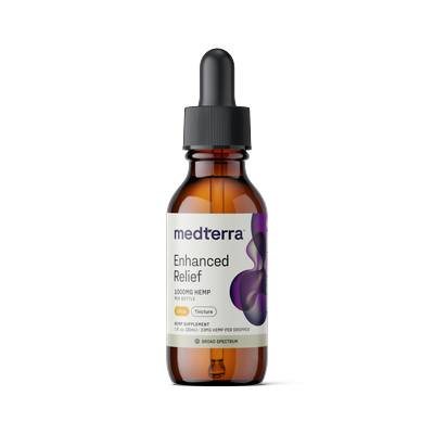 Enhanced Relief Hemp Oil Tincture, Unflavored, 2000mg by Medterra