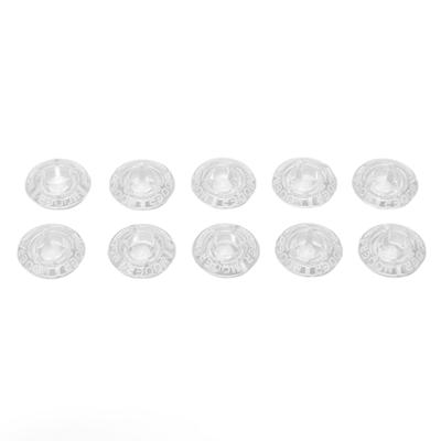 TEMU 10pcs Clear Plastic Footswitch Toppers For 10mm Guitar Effects Pedals - , Transparent, Protective Covers With