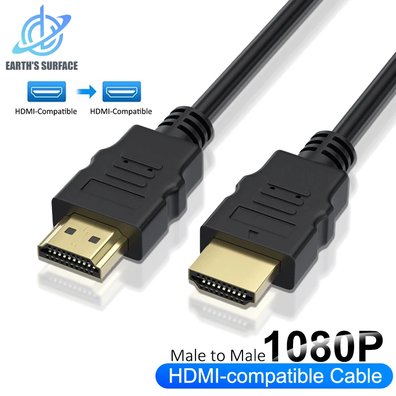 1080P HDMI-kompatibel Kabel Ultra High Speed HDMI-kompatibel 1,4 Stecker auf Stecker Verlängerung Kabel für PC TV Laptops Monitore PS5 Xbox Image