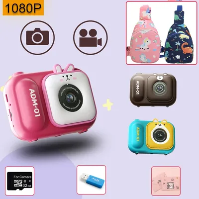 Kinder Videokamera für Kinder digitales Spielzeug Mädchen Jungen Kleinkind Geburtstag Weihnachts geschenk Teenager präsentiert im Freien rosa blau braun