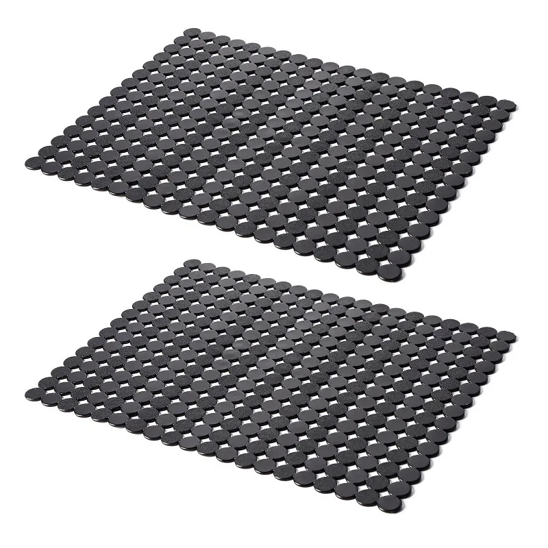 2er Pack Küchen spüle Matte für Edelstahl/Keramik Waschbecken, PVC umwelt freundliche Protektoren für den Boden der Küchen spüle, verstellbar, fa