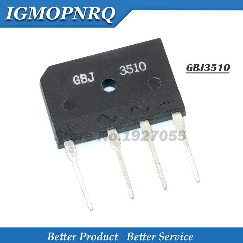 5pcs kbj3510 gbj3510 35a 1000 1000v kbj2510 gbj2510 25a v Brücken gleich richter neu Image