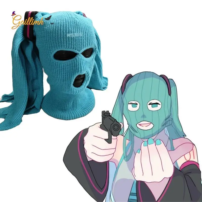 Mikuu Kopfbedeckung Anime Mädchen Halloween Kostüme Frau Cosplay Perücke Erwachsene Perücken Frauen Kostüme Kostüm Männer Männer Frauen Männer Japanisch Image