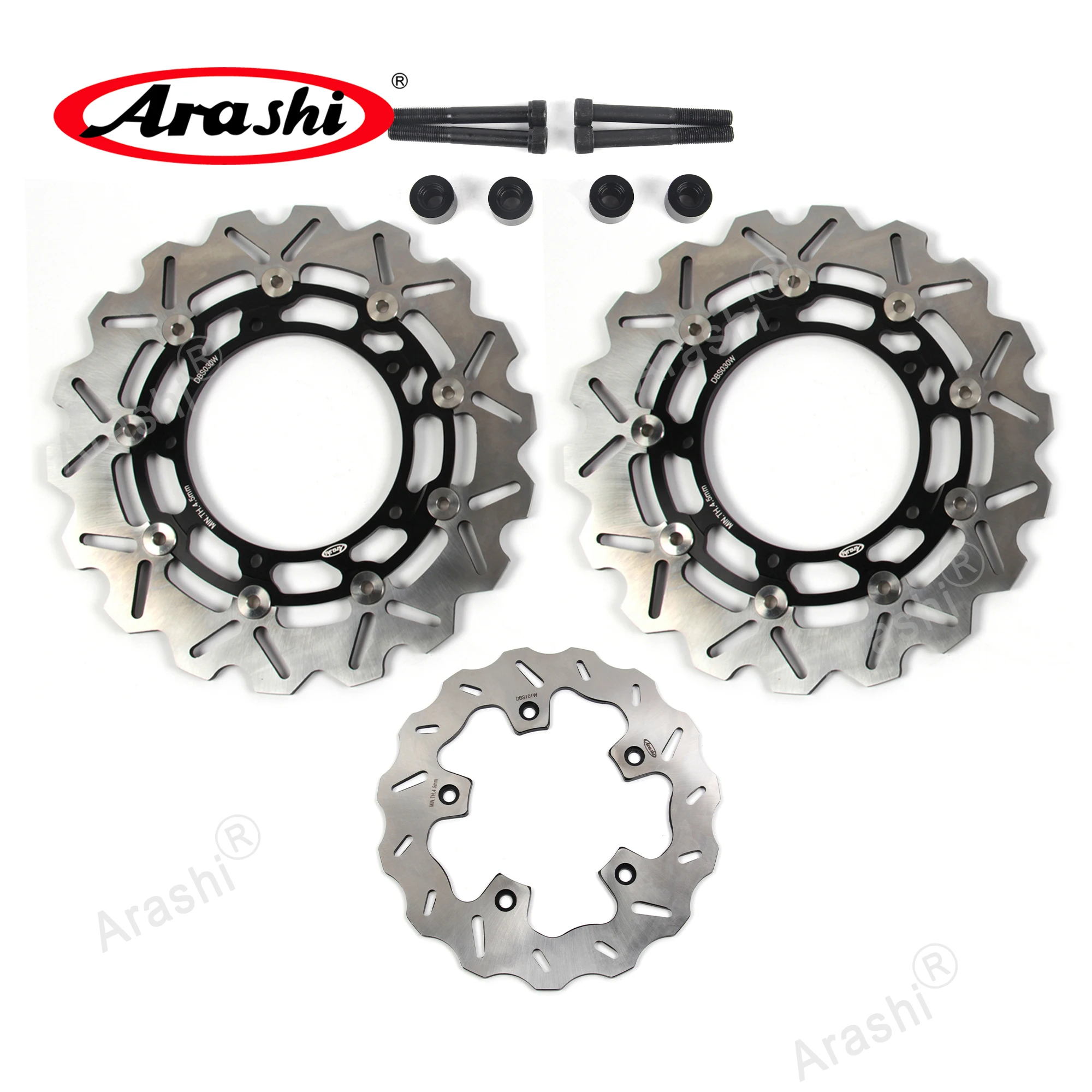 Arashi CNC Anteriore Posteriore Disco Freno Rotori Per YAMAHA XP T-MAX SX ABS 2017-2019 XP T-MAX ABS 560 2020 Tech Max ABS 560 2020-2021