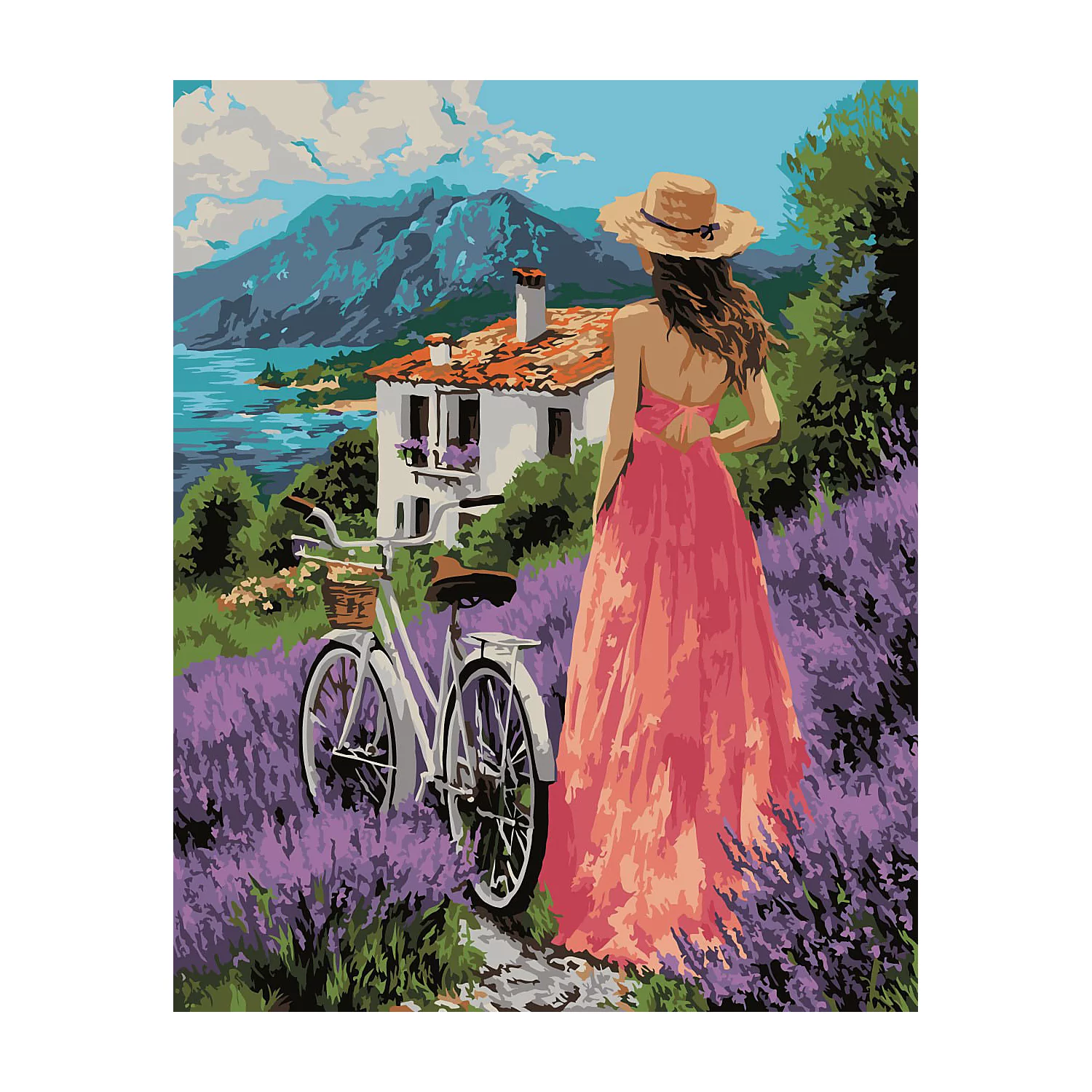 Malen nach Zahlen auf Leinwand Toskanaflair, 40 x 50 cm Image