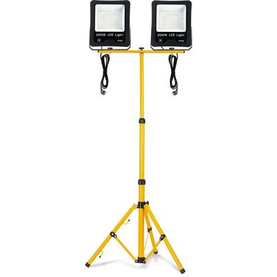 Baustrahler led 200W Strahler Fluter Warmweiß mit stativ Außenstrahler Arbeitsleuchte Image
