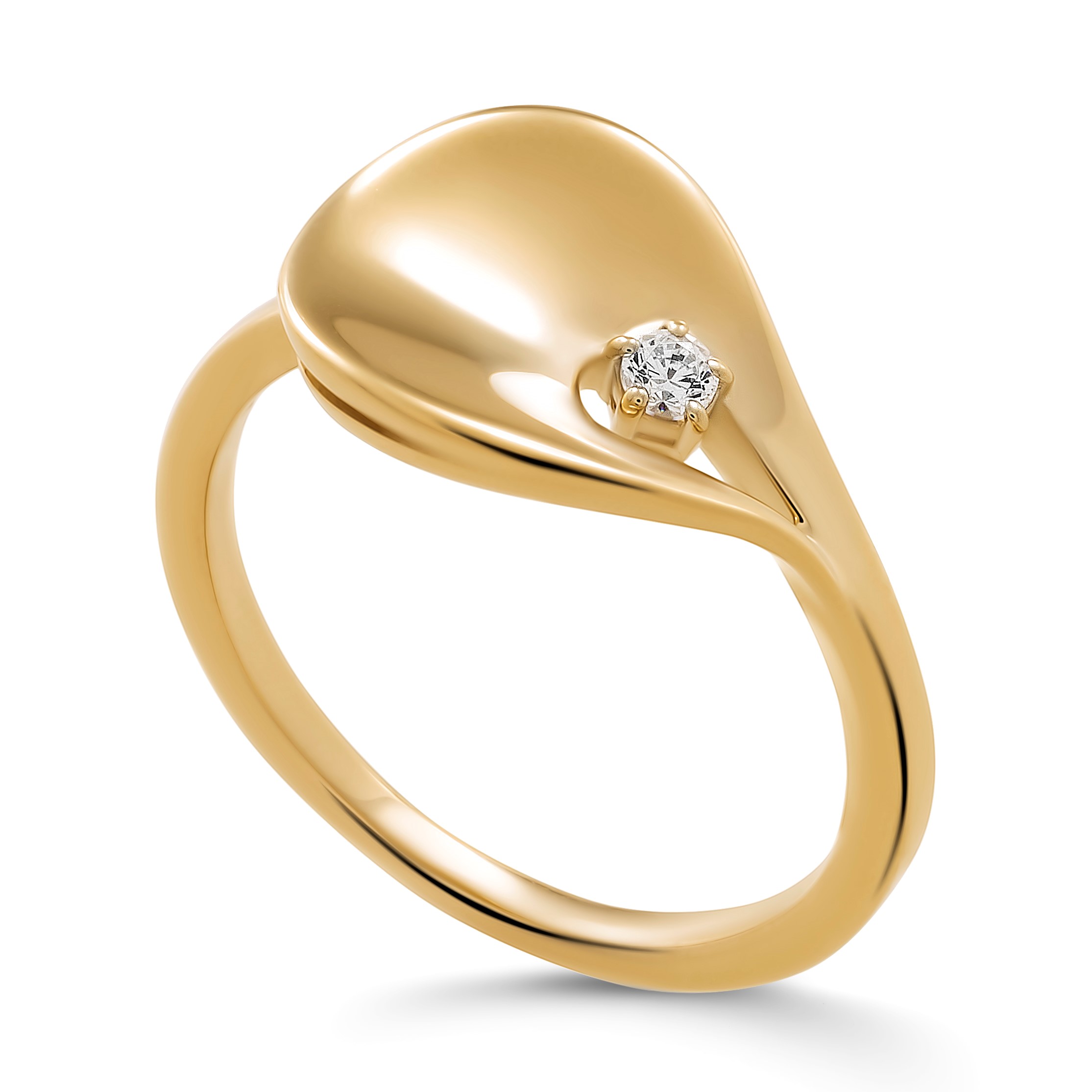 Orphelia 'Etoile' Damen-Ring aus 925er Sterlingsilber – Gold ZR-7524/G Image