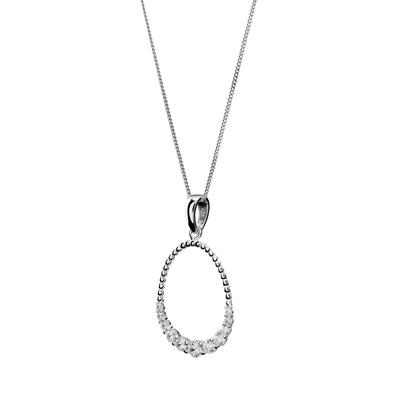 Orphelia 'Aria' Damen Halskette aus 925er Sterlingsilber mit Anhänger - Silber ZH-7494 Image