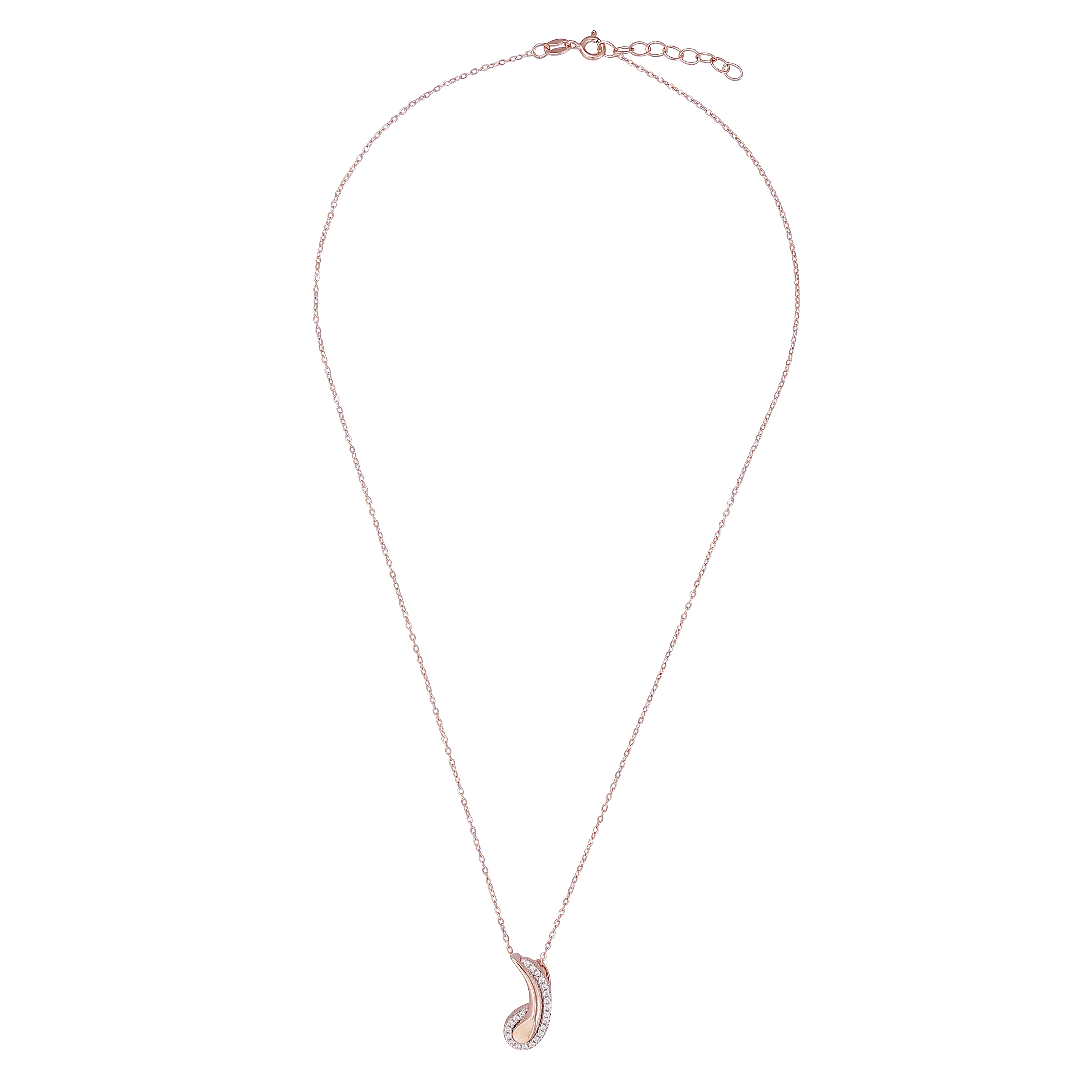 Orphelia 'Tilou' Damenkette mit Anhänger aus 925er Sterlingsilber, Rosé, ZH-7441 Image