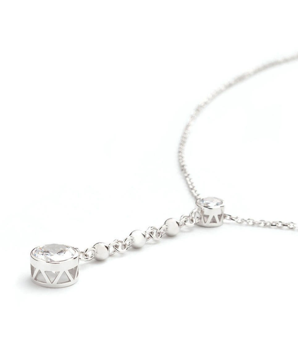 Orphelia Damen-Kette aus 925er Sterlingsilber mit Anhänger – Silber ZH-4486 Image