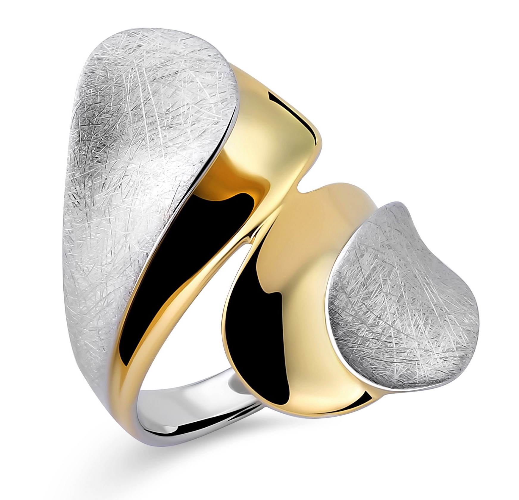 Orphelia Damen-Ring Sterling-Silber 925 – Silber/Gold ZR-7508