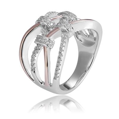 Orphelia Damen-Ring Sterling-Silber 925 – Silber/Rosé ZR-7450 Image